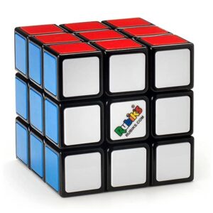 Rubik's, Spin Master, Il Cubo Classico 3X3, L'Originale, per Bambini dagli 8+, Rompicapo Professionale a cobinazione di Colori, Problem-Solving